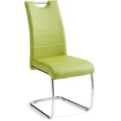 4er-Set Hela Freischwinger Flora Lederoptik Grün Apfelgrün