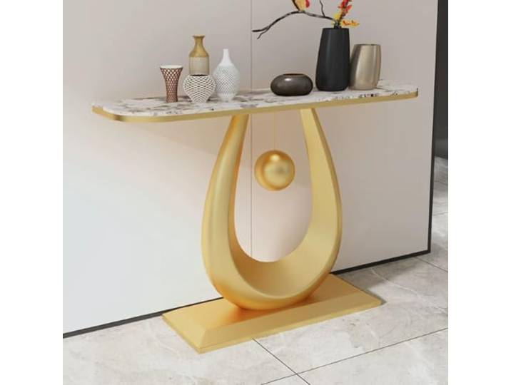 Moderner Konsolentisch Für Flur, Schmaler Beistelltisch Für Wohnzimmer Konsolentisch für hinter das Sofa, dekorativer Tisch im modernen Stil.(H,120cm/47.2in)