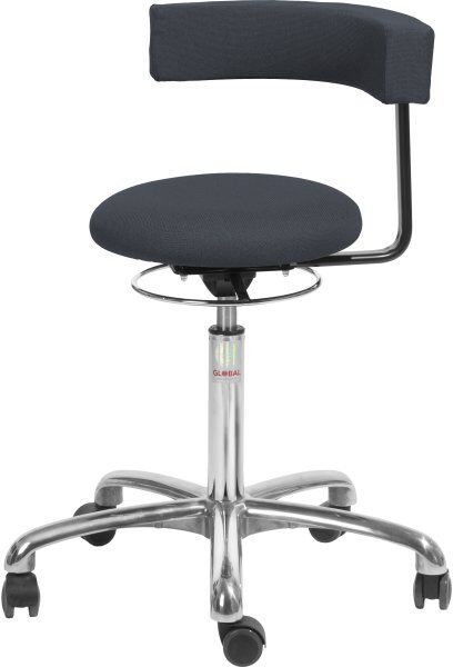 Global Saturn Stol, Sort, Stof, 54-73 Cm, Alu