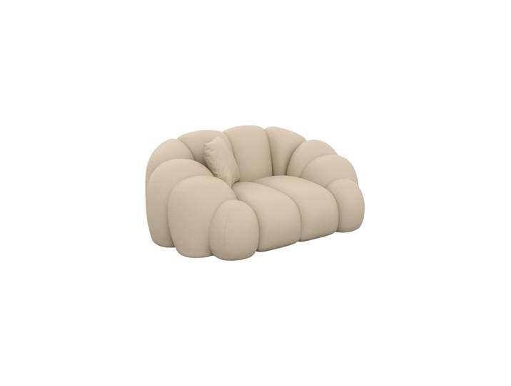 Design Echtleder Loungesessel „Solea“ Echtleder Beige BLOOMINGLOFT Collection