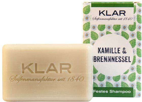 100g KLAR Festes Shampoo Kamille & Brennnessel