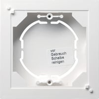 Aufputzrahmen einfach flach, Gehäuse weiß, Retail
