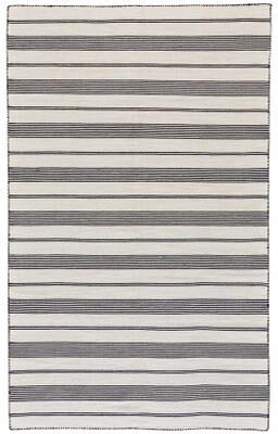 Grand Bazaar Granberg Eco-Friendly PET Rug, Outdoor, Black/White, Area Rug