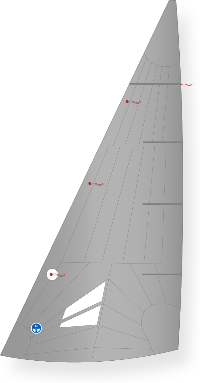 North Sails A SCOW ULTRA-LIGHT JIB Gray