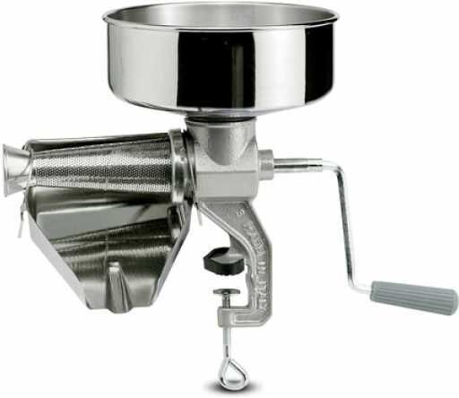 Reber 8603 N - Passapomodoro Manuale N.3 - Imbuto e Sgocciolatoio in acciaio INOX