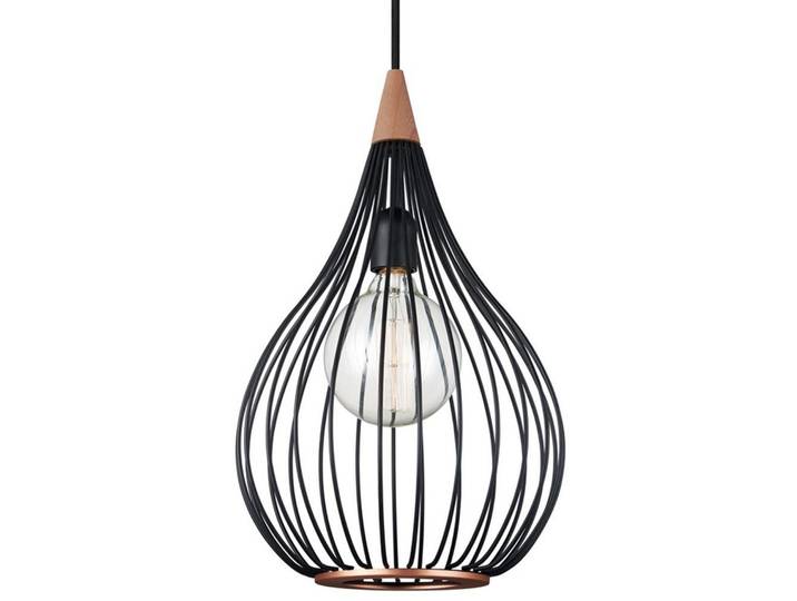 Drops Suspension Ø30 Black/Dark Wood - Halo Design - Salon / séjour - Métal
