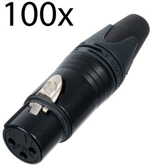 Neutrik NC3 FXX-B 100x Schwarz