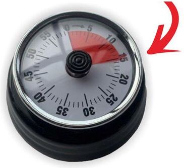 Timer cucina Lit Gas TIMERDELUXE magnetico 0-60 min Nero