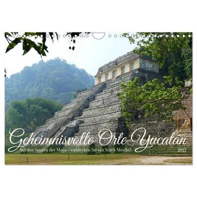Geheimnisvolle Orte Yucatán (Wandkalender 2027 DIN A4 quer), CALVENDO Monatskalender