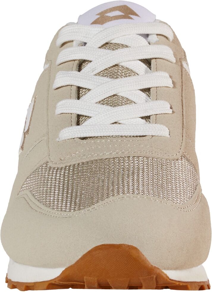 Sneaker LOTTO, Herren, Gr. 42, beige (beige, weiß), Kunstfaser, Synthetik, gepflegt, Schuhe Sneaker, - leicht und bequem