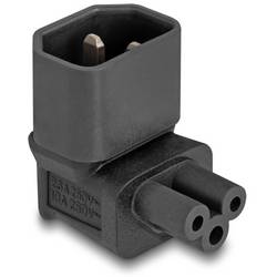 Delock 80471 Netz-Adapter Stecker C14 - Kleeblatt-Buchse C5 Gesamtpolzahl: 3 Schwarz 1 St. Bag