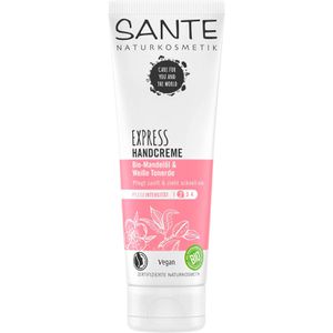 SANTE Handcreme Express, Bio-Mandelöl und Tonerde, für empfindliche Haut, 75 ml