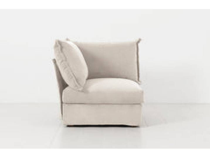 Eckmodul für modulares Sofa Model 06, Knochenweiß