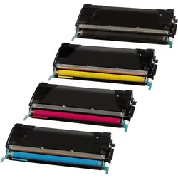 4 Kompatible Toner ersetzt Lexmark C5220 Multipack KCMY