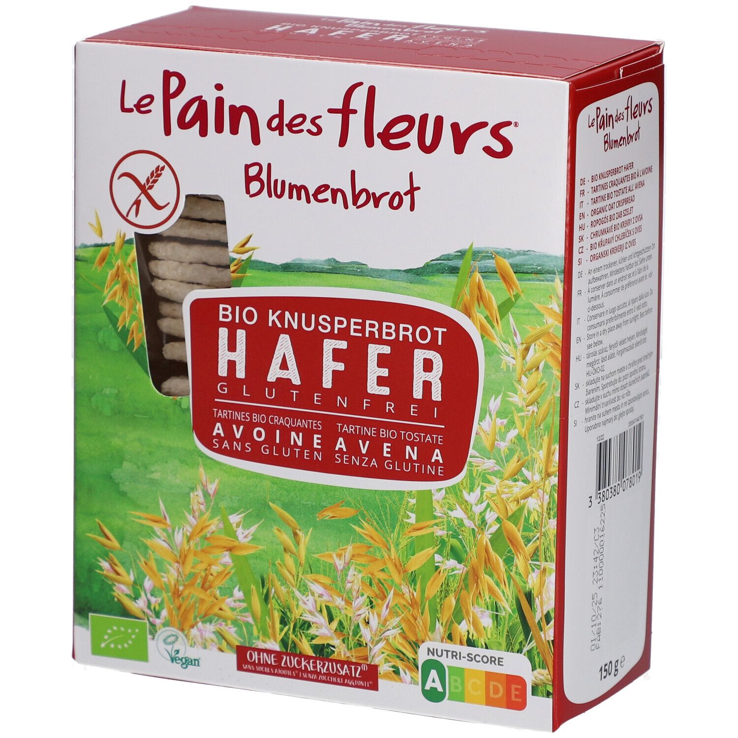 Blumenbrot Knusprige Schnitten Hafer 150 g Futter