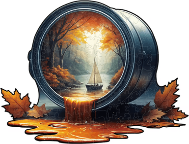Inspire Essentials Wooden Animal Jigsaw Puzzle Unique Dog Puzzle Gift For Adults And Kids boat a3