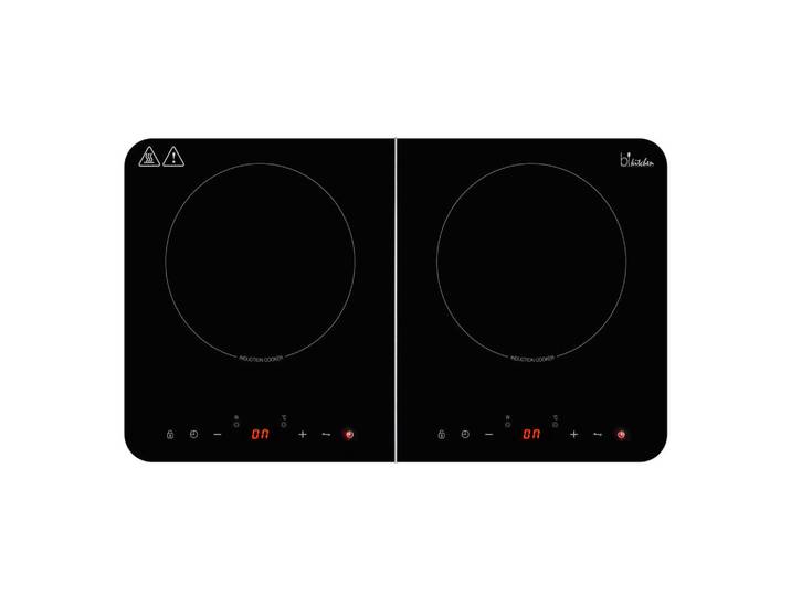Induktionskochplatte, Schwarz, 56x4.6x33 cm, Glas, Timereinstellung & Touch Control, Modern