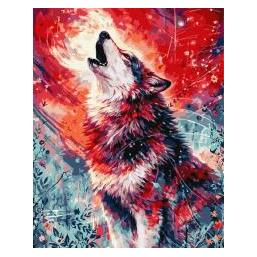 Ideyka Malen nach Zahlen - Ausdrucksstarker Wolf (78585142)