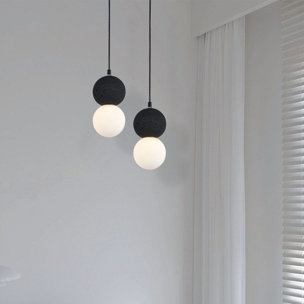 V-Tac Lampadario Led A Sfera Attacco Faretto G9 Colore Bianco Nero Ip20 - 23377