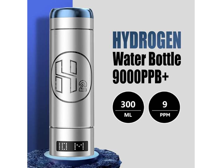 Bouteille d'eau à hydrogène 9000PPB, générateur Spe Pem à double chambre, fabricant d'eau enrichie en hydrogène électrolysée pour la maison et le bureau