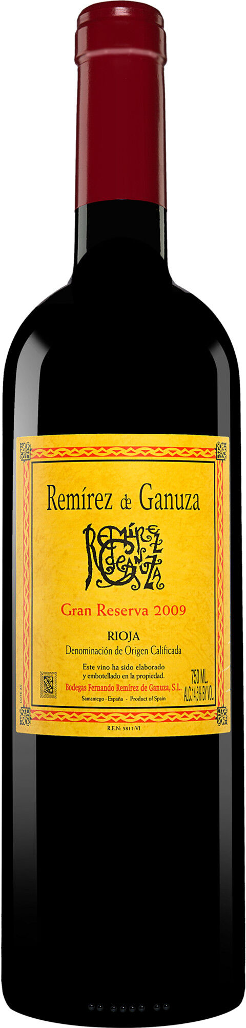 Fernando Remírez de Ganuza Remírez de Ganuza Gran Reserva 2009 14.5% Vol. Rotwein Trocken aus Spanien