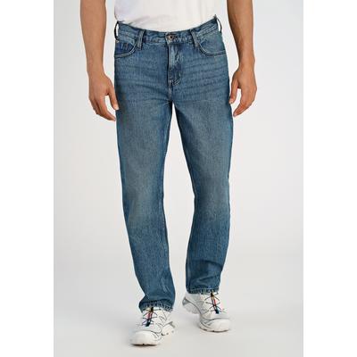 5-Pocket-Jeans LINDBERGH "Jeans Loose Fit", Herren, Gr. 28, Länge 30, blau (trade blau), Obermaterial: 100% Baumwolle, unifarben, loose fit, Jeans 5-Pocket-Jeans