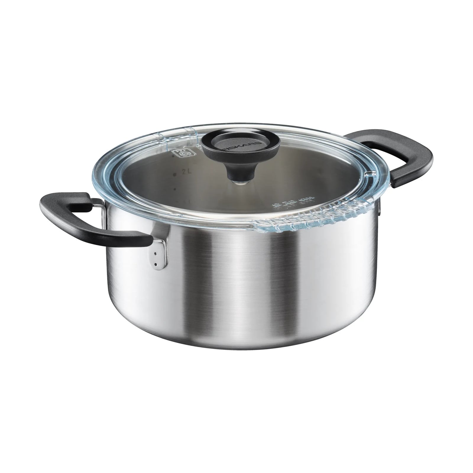Fiskars Functional Form kookpan met deksel, 3 liter
