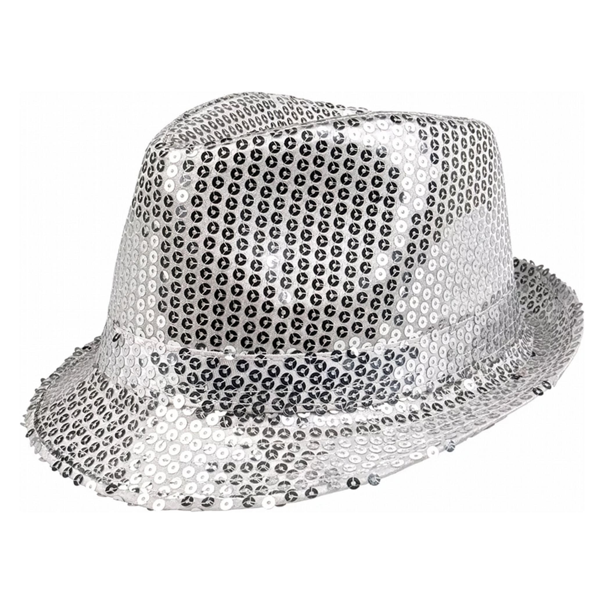 Rubies Glitzer Trilby Hut: Mit Glitter Pailletten (One Size) (BO01292)