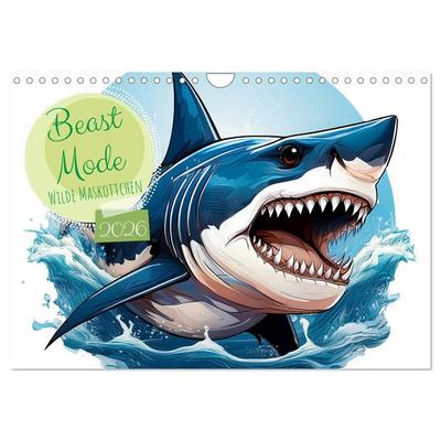Beast Mode - Wilde Maskottchen (Wandkalender 2026 DIN A4 quer), CALVENDO Monatskalender