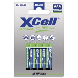 XCell X1000 Micro AAA Akku 4er Blister