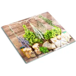 GLASPLATTE 60x52 cm Kräuterschnur