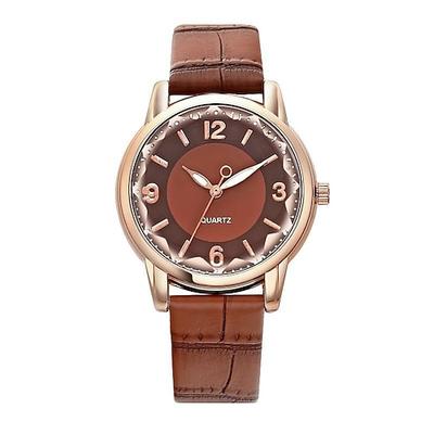 Einfache Quarz-Muttertagsgeschenk für Damen-Uhr Lederarmband luxuriöses Muttertagsgeschenk für Damen-Uhr kreative Studenten-Uhr weibliche Uhr