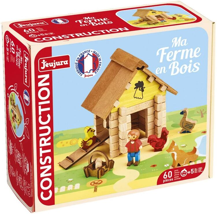 Ma Ferme en bois 60 pcs - Jeujura