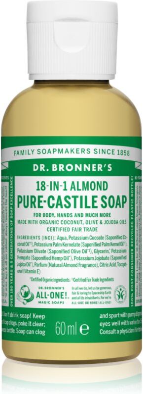 Dr. Bronner’s Almond Universal Liquid Soap 60 ml