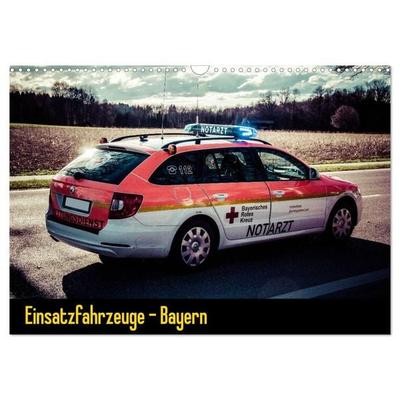 Einsatzfahrzeuge - Bayern (Wandkalender 2027 DIN A3 quer), CALVENDO Monatskalender