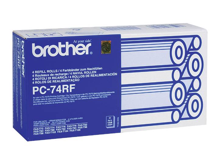 Brother Recharge Transfert thermique - N° PC74RF - Lot de 4