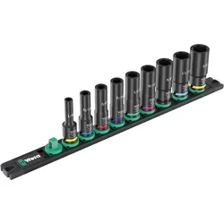 Wera 9661 Steckschlüsselsatz Magnetleiste B Impaktor 3,8"-Antrieb, 9-teilig