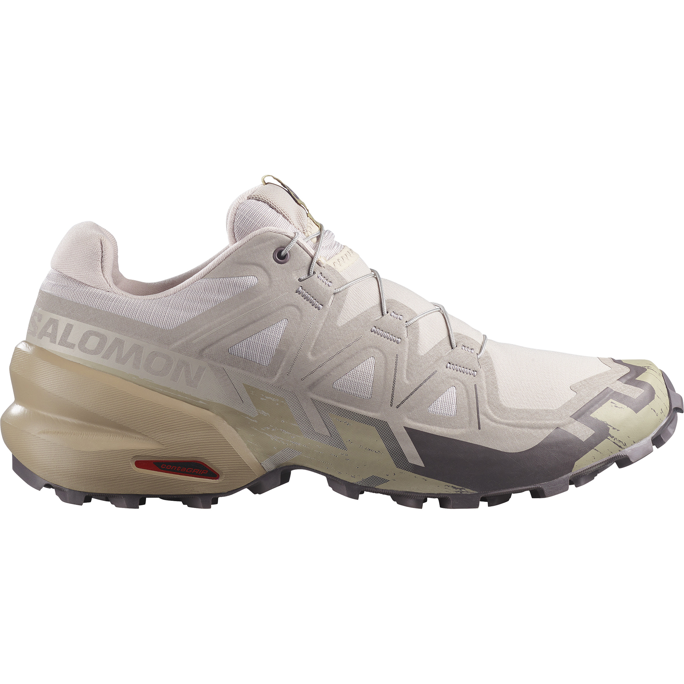 Salomon Speedcross 6 Herren Trailrunningschuhe beige Größe 43 Trailrunning Schnell trocknend