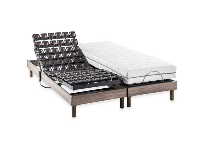 Ensemble relaxation électrique matelas + sommier - 2x80x200 cm - Matelas ressorts ensachés DEKO DREAM ERGO 9 Dreamzone