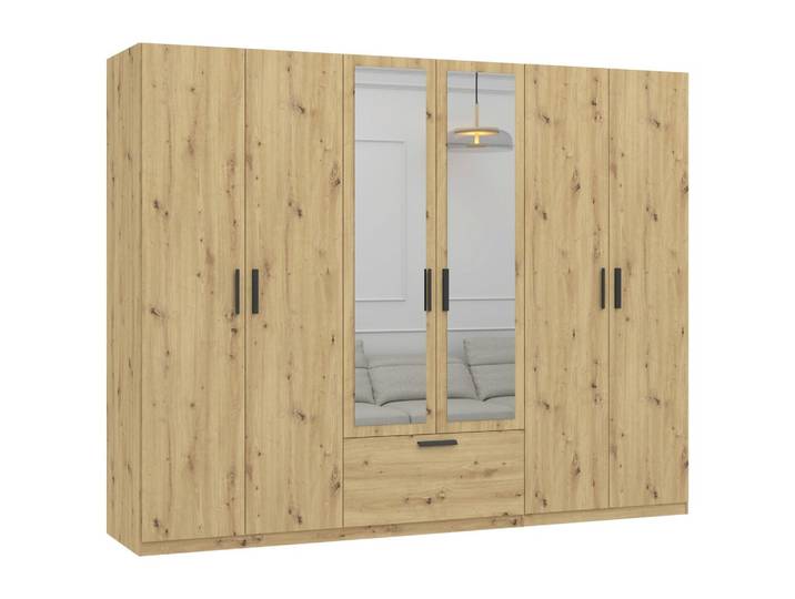 Drehtürenschrank Milos Eiche Artisan