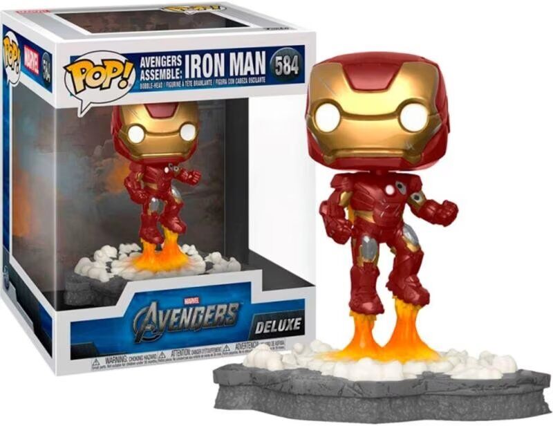 Funko Pop Deluxe Marvel Los Vengadores Iron Man Assemble 45610 Talla Única Unisex