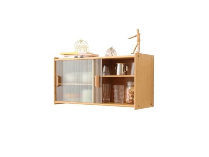 IMEITE Kaffeebarschrank Glaswandschrank Küchenwand Lagerschrank Hängeschrank Wohnzimmer Wand-montierter Esszimmer Seitenschrank Buffetschrank mit Stauraum