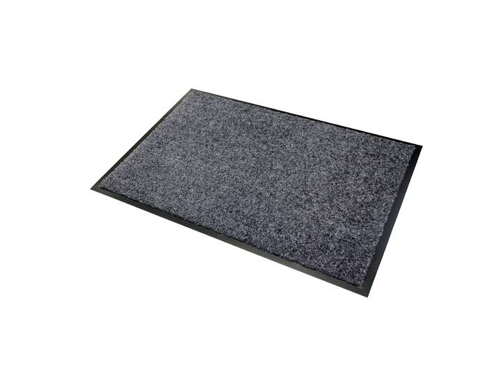 Tapis d'entrée absorbant Wash & Clean gris 1,20 x 1,80 m
