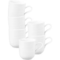KAFFEEBECHER Terra Weiß 400 ml 6er Set