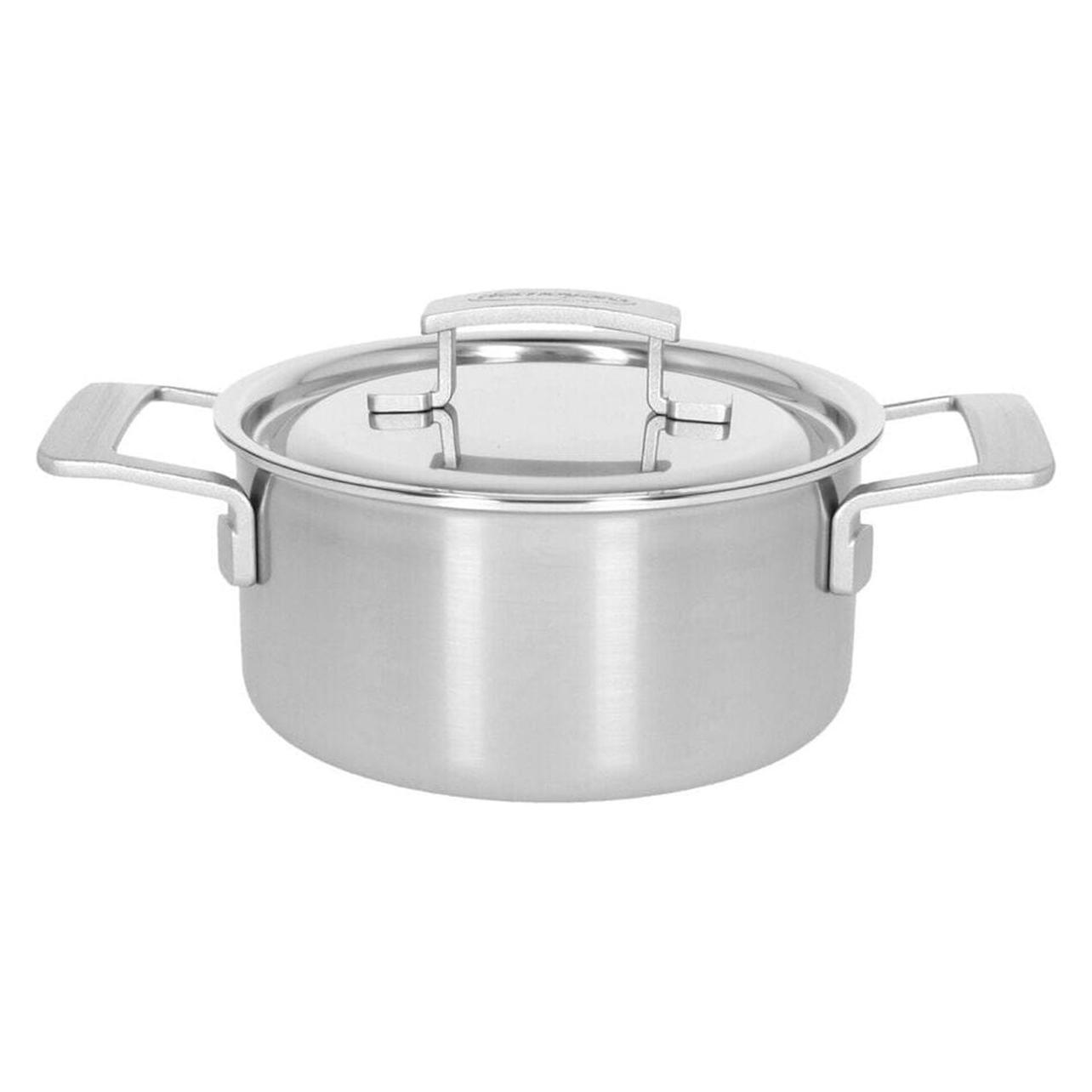 Demeyere Industry 5 Kochtopf mit Deckel D18cm 2.2lt (Kochtopf, Aluminium, Edelstahl) (67318)