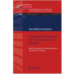 Disturbance Attenuation for Uncertain Control Systems, Fachbücher von Hans Wilhelm Knobloch