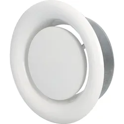 Abluft-Tellerventil DN125, weiß Typ: TV-A-125-W
