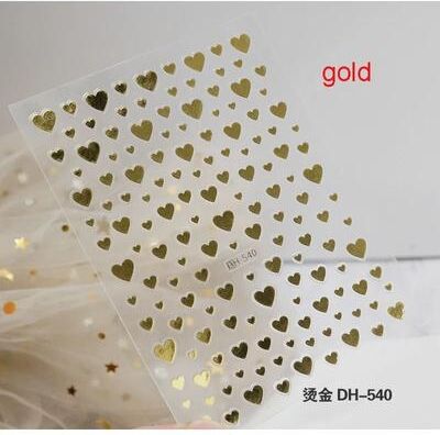Uplift Picks 3D Nail Art Stickers Love Heart Star Cloud French Tip Nail Decals 07