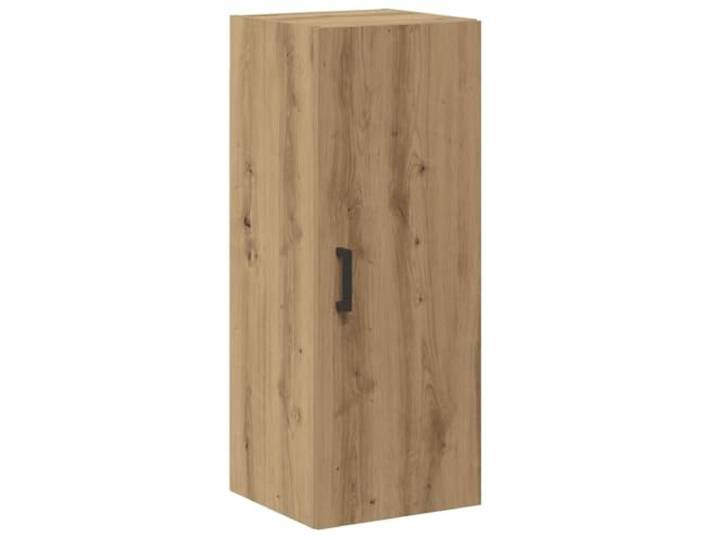 Wandschrank Artisan-Eiche 34,5x34x90 cm Holzwerkstoff Wandmontage, Tür mit Griff, Stauraum, Schwebeschrank, Beistellschrank, Highboard, Wohnzimmer, Schlafzimmer, Arbeitszimmer
