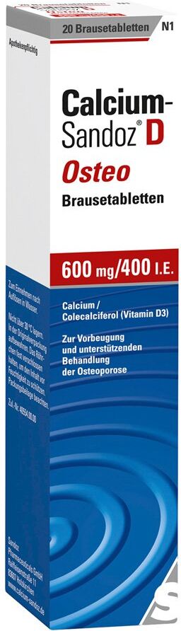 Calcium Sandoz Calcium-Sandoz® D Osteo Brausetabletten 20stk
